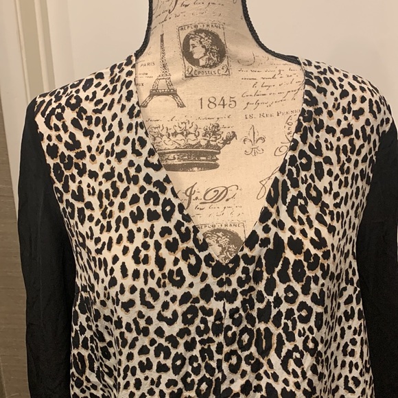 π Unleash Your Inner Wild Side - Club Monaco Krista Leopard Print Silk Top! π - Picture 5 of 13